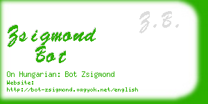 zsigmond bot business card